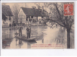 CELLES-sur-OURCE: Inondation De L'huilerie Mongeot, Crue Du 13 Novembre 1910 - état - Andere & Zonder Classificatie