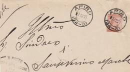 E 368 Apiro Frazionario 34-3 Del 1921 Splendido - Storia Postale