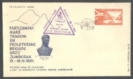 .Yugoslavia, 1961-04-15, Croatia, Rude, Railway Day & Wings, Special Cover & Postmark+ - Other & Unclassified