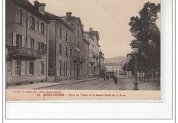 GERARDMER - Place Du Tilleul Et Le Grand Hôtel De La Poste - Très Bon état - Gerardmer