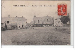 VIEL SAINT REMY - La Place Et Rue De La Paillardise - état - Autres & Non Classés