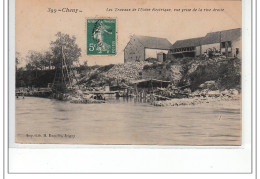 CHENY - Les Travaux De L'usine électrique, Vue Prise De La Rive Droite - Très Bon état - Cheny