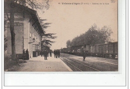 VALENCE D'AGEN - Intérieur De La Gare - Très Bon état - Valence