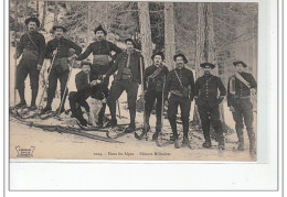 DANS LES ALPES - Skieurs Militaires - Très Bon état - Sonstige & Ohne Zuordnung