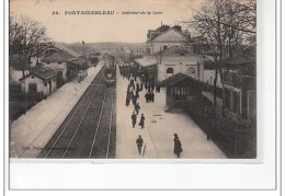 FONTAINEBLEAU - Intérieur De La Gare - Très Bon état - Fontainebleau