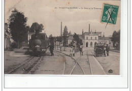 NOGENT LE ROTROU - La Gare Et Le Tramway - Très Bon état - Nogent Le Rotrou