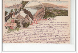 MENTON - Souvenir De Menton 1898 - Très Bon état - Menton