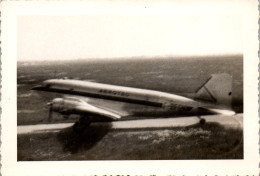 Photographie Photo Vintage Snapshot Amateur Avion Aviation Floue - Aviación