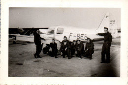 Photographie Photo Vintage Snapshot Amateur Avion Aviation  - Aviación