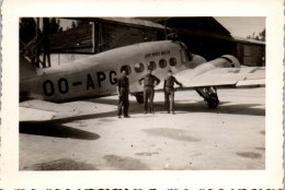 Photographie Photo Vintage Snapshot Amateur Avion Aviation Aviateur  - Luchtvaart