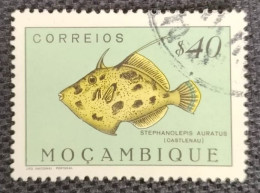 MOZPO0361UG - Fishes - $40 Used Stamp - Mozambique - 1951 - Mosambik
