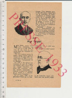 2 Vues 1933 Albert Santos-Dumont Aviateur Portrait Histoire + Gravure Mgr Ignace Seipel Nécrologie - Non Classés