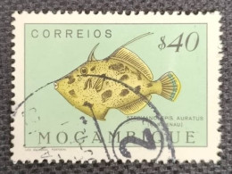 MOZPO0361UL - Fishes - $40 Used Stamp - Mozambique - 1951 - Mozambique