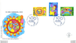 Aruba. Annata Completa 2004. FDC. - Curaçao, Nederlandse Antillen, Aruba