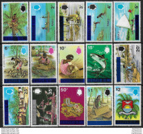 1976 Tuvalu Various Subjects 15v. MNH SG. N. 14/25 - Otros & Sin Clasificación