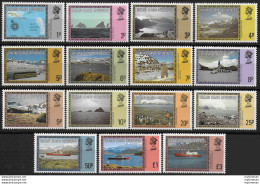 1980 Falkland Islands Dependencies Landscapes 15v. MNH SG. N. 74A/88 - Sonstige & Ohne Zuordnung