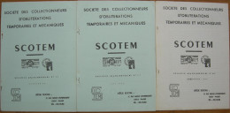 REVUE SCOTEM Année 1986 Complète (n° 22 à 24) - Französisch (ab 1941)