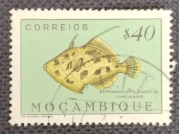 MOZPO0361UQ - Fishes - $40 Used Stamp - Mozambique - 1951 - Mosambik