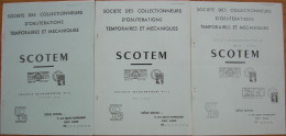 REVUE SCOTEM Année 1990 Complète (n° 34 à 36) - Francés (desde 1941)