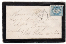 1870  CAD T 17 De RENNES   G C  3112  Envoyée à BRAGNY - 1849-1876: Periodo Classico