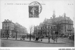 AAMP6-93-0514 - PANTIN - Place De La Gare - L'hotel De Ville - Les Ecoles - Pantin