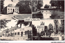 AAMP5-93-0388 - LIVRY GARGAN - L'etang - La Mairie -le Chateau De La Foret - Le Centre D'accueil Et Le P.T.T - Livry Gargan