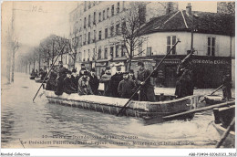 ABBP3-94-0274 - IVRY - Inondation De Janvier 1910 - President Falliere MM.Lepine - Coutant - Millerand Et Briand - Ivry Sur Seine