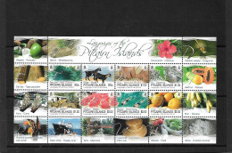 PITCAIRN ISL, 2016,MAMMALS, FRUIT, LANGUAGES, S/S, MNH** - Autres & Non Classés