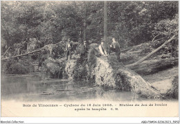 ABBP9-94-0744 - BOIS-DE-VINCENNES - Cyclone Du 16 Juin 1908 - Riviere Du Jeu De Boules - Apres La Tempete - Vincennes