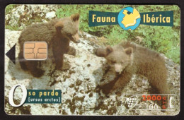 Scheda Telefonica Fauna Ibèrica Oso Pardo (ursus Arctos) (Spagna) - Sonstige – Europa
