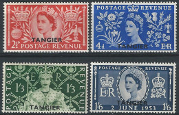 1953 Tangeri Elizabeth II Coronation 4v. MNH SG N. 306/09 - Sonstige & Ohne Zuordnung