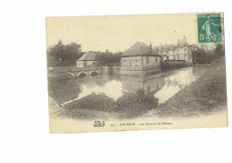 Cpa - 77 - BOURRON - Les Fossés Et Le Château - 207 --- 1911 - Autres & Non Classés