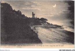 ABZP4-85-0298 - ILE DE NOIRMOUTIER - Plage De L'anse Rouge Au Clair Lune - Ile De Noirmoutier