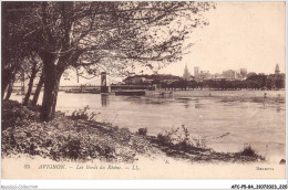 AFCP5-84-0587 - AVIGNON - Les Bords Du Rhône - LL - Avignon (Palais & Pont)