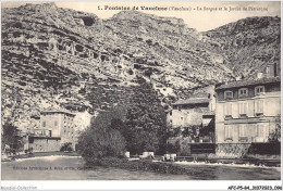 AFCP5-84-0525 - FONTAINE DE VAUCLUSE - Vaucluse - La Sorgue Et Le Jardin De Pétrarque  - Sonstige & Ohne Zuordnung