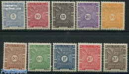 French Somalia 1938 Postage Due 10v, Unused (hinged) - Otros & Sin Clasificación