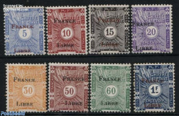 French Somalia 1943 Postage Due, FRANCE LIBRE 8v, Mint NH - Andere & Zonder Classificatie