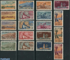 French Somalia 1947 Definitives 19v, Mint NH - Otros & Sin Clasificación