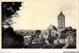 ADZP9-95-0712 - BEAUMONT-SUR-OISE - L'église Saint-laurent Et L'oise - Beaumont Sur Oise