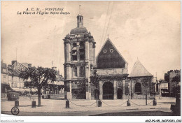 ADZP9-95-0699 - PONTOISE - La Place Et L'église Notre-dame - Pontoise