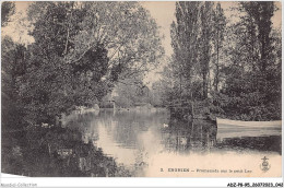 ADZP8-95-0621 - ENGHIEN - Promenade Sur Le Petit Lac - Enghien Les Bains