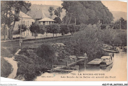 ADZP7-95-0593 - LA ROCHE-GUYON - Les Bords De La Seine En Amont Du Pont - La Roche Guyon