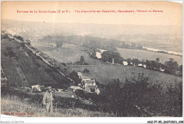 ADZP7-95-0591 - Environs De LA ROCHE-GUYON - Vue D'ensemble Sur Haute-isle - Chantemesle - Vétheuil Et Moisson - La Roche Guyon