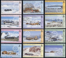 British Antarctica 2003 Post Offices 12v (definitives), Mint NH, Post - Post