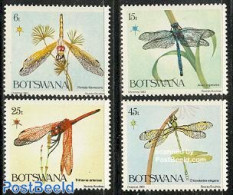 Botswana 1983 Christmas 4v, Dragonflies, Mint NH, Nature - Religion - Insects - Christmas - Navidad