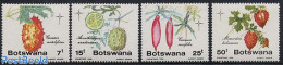 Botswana 1985 Christmas, Fruits 4v, Mint NH, Nature - Religion - Fruit - Christmas - Obst & Früchte