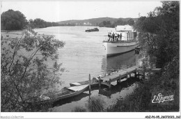 ADZP6-95-0523 - LA ROCHE-GUYON - Les Bords De La Seine - Le Yacht - Lady Constance à Quai - La Roche Guyon