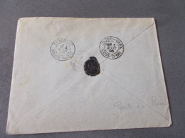 FRANCE.ENVELOPPE.TIMBRE SAGE.15CTS BLEU.CACHET PONT DE PARIS A M.POTIER.ARCHIVISTE ETAT MAJOR INFANTERIE CHAUMONT.CIRE - 1849-1876: Klassik