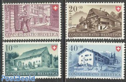 Switzerland 1949 Pro Patria 4v, Mint NH, Post - Art - Architecture - Ungebraucht