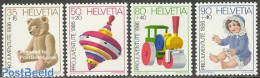 Switzerland 1986 Pro Juventute 4v, Mint NH, Nature - Various - Bears - Teddy Bears - Toys & Children's Games - Unused Stamps